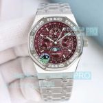 Luxury Clone Audemars Piguet Royal Oak 26574ST Perpetual Calendar Chocolate Dial Diamond Watch 